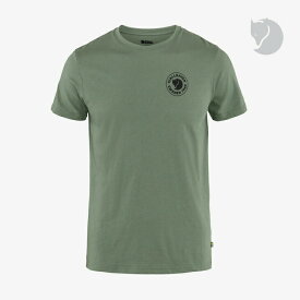 ＊FJALLRAVEN｜1960 Logo T-Shirt Organic Cotton/ フェールラーベン/ロゴ Tシャツ オーガニック コットン ポリ/パティーナグリーン #