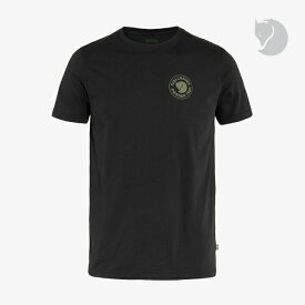 ＊FJALLRAVEN｜1960 Logo T-Shirt Organic Cotton/ フェールラーベン/ロゴ Tシャツ オーガニック コットン ポリ/ブラック #