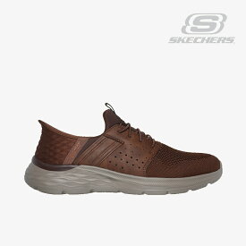 ・SKECHERS｜Slip-Ins Garner Newick/ スケッチャーズ/スリップインズ ガーナー ニューウィック/ダークブラウン #