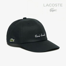 ・LACOSTE｜W Script Name Stitch Cap/ ラコステ/スクリプト ネーム ステッチ キャップ/ネイビー #