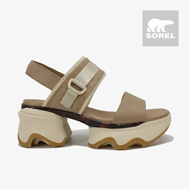 ・SOREL｜W Kinetic Impact Slingback Heel Sandal/ ソレル/キネティック インパクト スリングバック ヒール サンダル/オネストベージュxハニーホワイ #