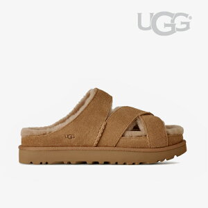 �EUGG�bW Greenport Cross Strap Slide Suede Sheepskin/ �A�O/�O���[���|�[�g �N���X �X�g���b�v �X���C�h �X���C�h �V�[�v�X�L��/�`�F�X�i�b�g #