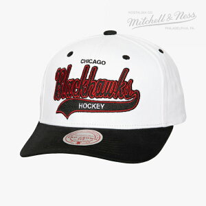 ��MITCHELL&NESS�bNHL Tail Sweep Pro Snapback Black Hawks/ �~�b�`�F���A���h�l�X/�e�[�� �X�C�[�v �v�� �X�i�b�v�o�b�N �u���b�N �z�[�N�X/�z���C�gx�u���b�N #
