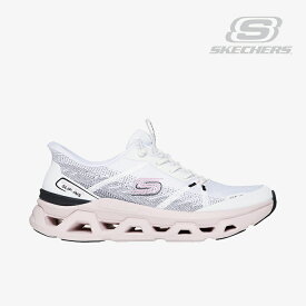 ・SKECHERS｜W Slip-Ins Glide Step Altus Fast Lane/ スケッチャーズ/スリップインズ グライド ステップ アルタス ファスト レーン/ホワイトxブラックxピンク #