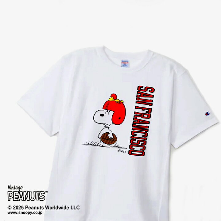 楽天市場】：CHAMPION｜xPeanuts Reverse Weave SS T-Shirt Snoopy 