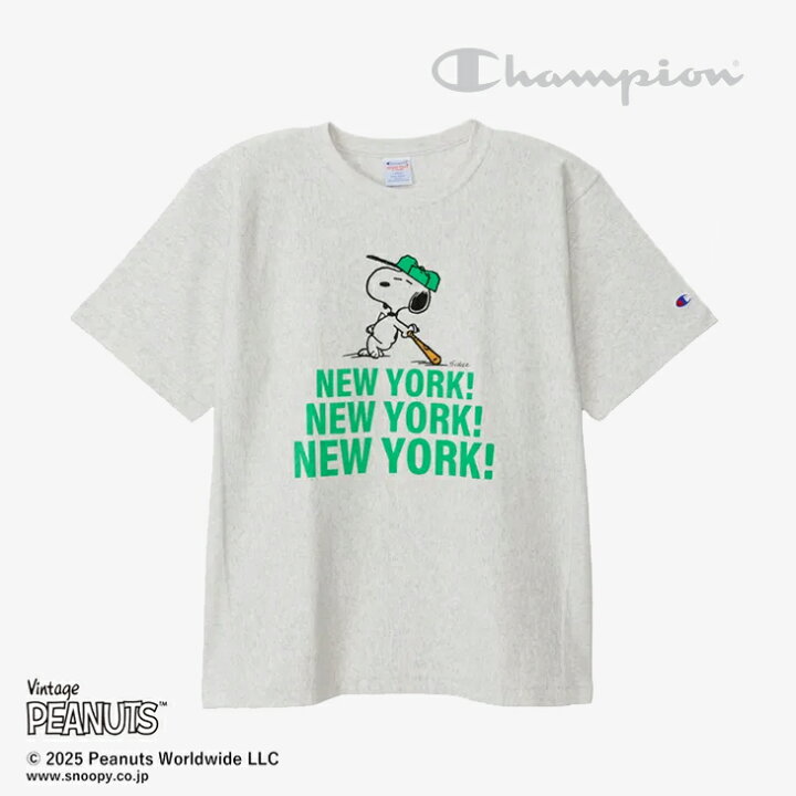 楽天市場】：CHAMPION｜xPeanuts Reverse Weave SS T-Shirt Snoopy 