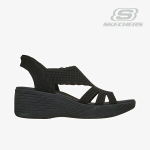 �ESKECHERS�bW Slip-Ins Parallel Lite Summer Invite Platform Wedge/ �X�P�b�`���[�Y/�X���b�v�C���Y �p������ ���C�g �T�}�[ �C���o�C�g �t�H�[�� �E�F�b�W/�u���b�Nx�u���b�N #