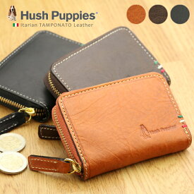 【P20倍11日1:59まで】Hush Puppies（ハッシュパピー）「ラリー」 ラウンドファスナー小銭入れ イタリアンレザー【春財布 コインケース 小銭入れ メンズ 本革 革 ハッシュパピー 財布 coin case 小銭入れメンズ カードケース パスケース 定期入れ men's プレゼント 男性】