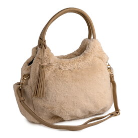 ファーバッグ エコファー ふわもこ たっぷり収納 2WAY トートバッグ PRAGMA プラグマ【フェイクファー 秋冬バッグ ショルダー 斜めがけ バッグ 軽い もこもこ モコモコバッグ 冬バッグ レディース ファーバック 冬バック ladies fur bag】