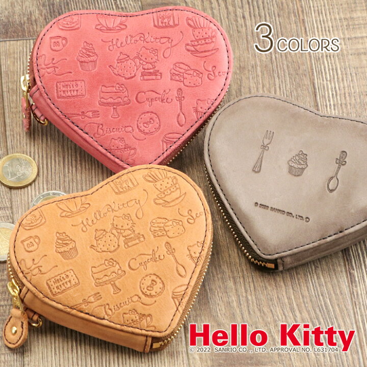楽天市場】HELLO KITTY（ハローキティ）牛革 コインケース レディース 