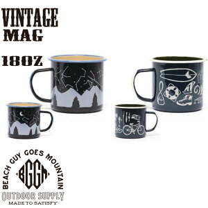BEACH GUY GOES MOUNTAIN "BGGM" r[W[W[G@VINTAGE MUG 18oz