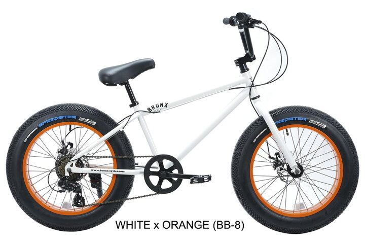 楽天市場 Bronx ブロンクス Bronx dd X 4 0 7段変速 ファットバイク 自転車 インチ Fatbike Matte Black X Black Armygreen X Orange Battle Ship Gray White X Orange 湘南 Go Beach Store