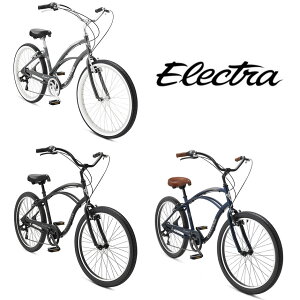 ELECTRA CRUISER 1 7D MENS/LADYS GNgr[`N[U[ 7iMA[Y fB[X26C` 26h X 2.125h ] MENS Y/ Matte Black Matte Indigo fB[X/ Seal Gray