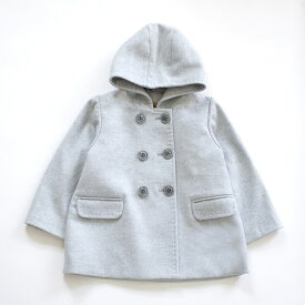 100%ピュアカシミヤ コート(グレー色)　お子様用 暖かい 無地 高品質 カシミア CASHMERE HOLDING
