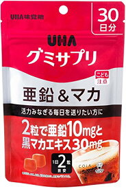 UHAグミサプリ 亜鉛&マカ コーラ味 スタンドパウチ 60粒 30日分