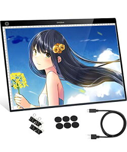 トレース台 A3 【和遥キナ先生推薦LED軽量薄型ライトボックス】 無段階調光ライトテーブル 匠彩