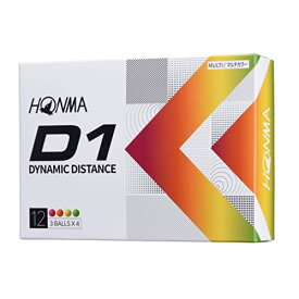 ホンマ HONMA D1 2022 モデル BT2201 MC マルチカラー 3ダース(36球入) ゴルフ 公認球 HONMA