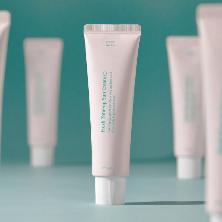 HYGGEE フレッシュトーンアップサンクリーム50ml SPF50+ PA++++ 日焼け止め Fresh suncream GoBuyKOREA HYGGEE サンクリーム
