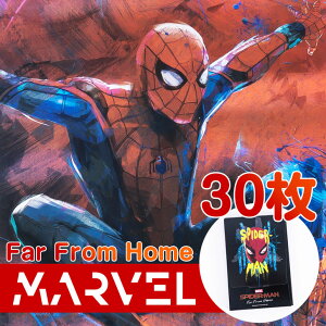 マーベル スパイダーマン Far From Home ホログラムポストカード集（30枚1セット）