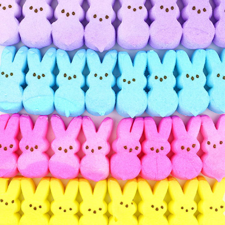 楽天市場】【訳あり品】PEEPS ピープス うさぎマシュマロ85g 4色 4袋 