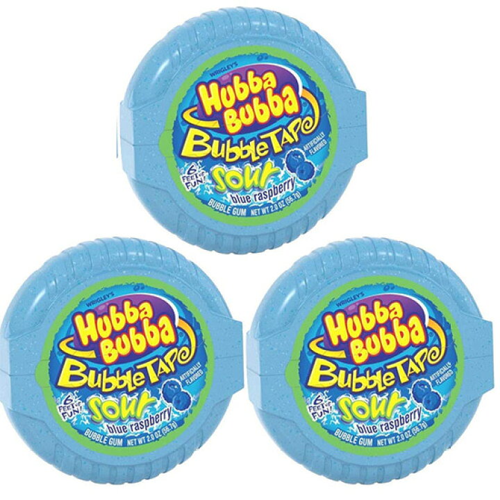 楽天市場 1箱 Hubba Bubba バブルガムテープ 2種類の味 56 7g 12個入り オリジナル味 ブルーラズベリー味 Gobuykorea