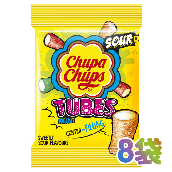 Chupa Chups サワーチューブ 24gx8袋 Sour チュッパチャプス 爆売りセール開催中 Tube !超美品再入荷品質至上!
