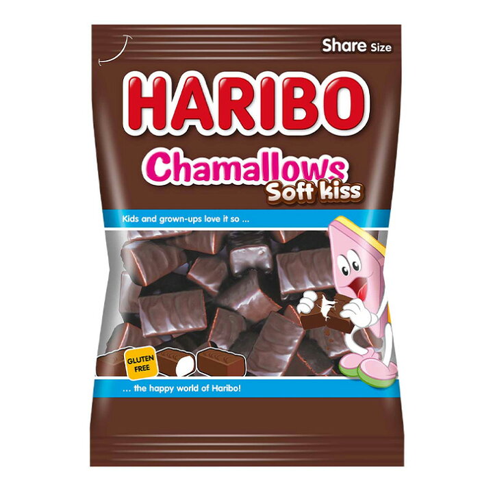 楽天市場】HARIBO ハリボー チョコマシュマロ 200g 1個 Soft Kiss 