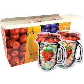 【10個セット】果物マシュマロキャンディ 1箱(70gx10個入り) 韓国グミ フルーツ味