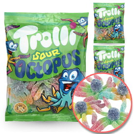 【3袋セット】トローリ オクトパスグミサワー3袋(100g/1袋あたり) Trolli Octopus sour