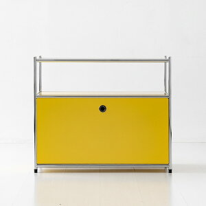 SIMPLIE 2段 収納棚 1扉 BC602 3色 ピュアホワイト/ソリッドベージュ/ソフトイエロー キャビネット