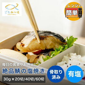 【 選べる 20切 / 40切 / 60切 】 さばの塩焼き 焼前30g 骨取り 有塩 ノルウェー産 冷凍 レンジ 鯖 さば サバ 骨抜き 骨なし 調理済み レンチン セット お惣菜 お弁当 おかず 焼き魚 冷凍食品 お取り寄せ 切り身 切身 敬老の日 ギフト お祝い 贈答 内祝い プレゼント