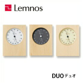 【5/31までポイント10倍】Lemnos レムノス DUO デュオ PTH10-23WH/PTH10-23GY/PTH10-23BG 温度計 湿度計 シンプル 置き型