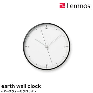 �y4/30�܂Ń|�C���g10�{�z�|�����v �Ǌ|�����v earth wall clock �A�[�X �E�H�[�� �N���b�N TIL25-06 �V���v�� �܏\�� �В� Lemnos �����m�X