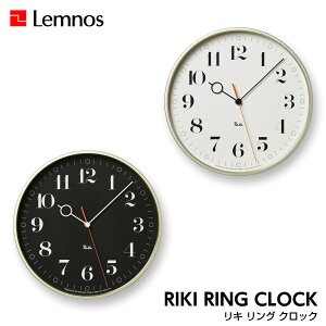 y12/31܂Ń|Cg10{z|v Ǌ|v RIKI RING CLOCK L O NbN WR20-05 WH BK Vv n  Lemnos mX