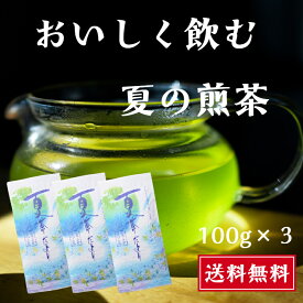 夏の煎茶 静岡産 かぶせ茶 ブレンド 100g×3袋 30リットル分 茶葉 リーフ 水出し茶 水出し緑茶 渋みが少ない おいしい 冷茶 水だし 緑茶 水出し お湯出し 送料無料 緑が綺麗 まろやか 濃くでる 静岡茶 お買い得 お茶屋 こだわり 深蒸し茶 国産 牧之原茶 フィルターインボトル