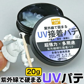 UV接着パテ UVPT ハード 20g ネコポス非対応 UV硬化 ペースト S＆F