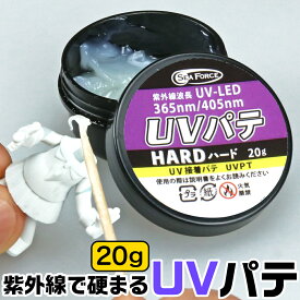 UV接着パテ UVPT ハード 20g ネコポス非対応 UV硬化 ペースト S＆F