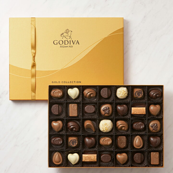 楽天市場 スイーツ プレゼント ギフト お返し お祝い チョコレート ゴディバ Godiva ゴールド コレクション 35粒入 ゴディバ Godiva