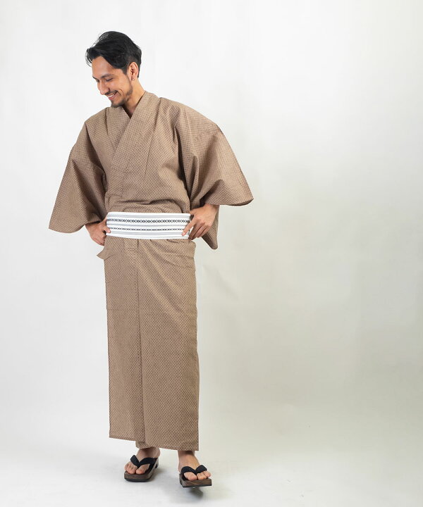 楽天市場】 男浴衣セット 【浴衣+帯+下駄+腰紐】【IKS小絣メンズ浴衣  