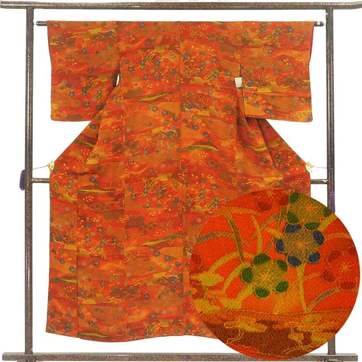 楽天市場】【中古】小紋 リサイクル着物 身丈153cm 裄62cm 前幅23.5cm 