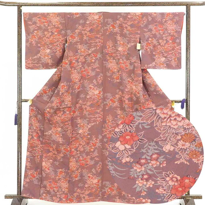 楽天市場】小紋 着物 身丈164cm 裄65cm 前幅24cm 後幅28cm 袖丈49cm 