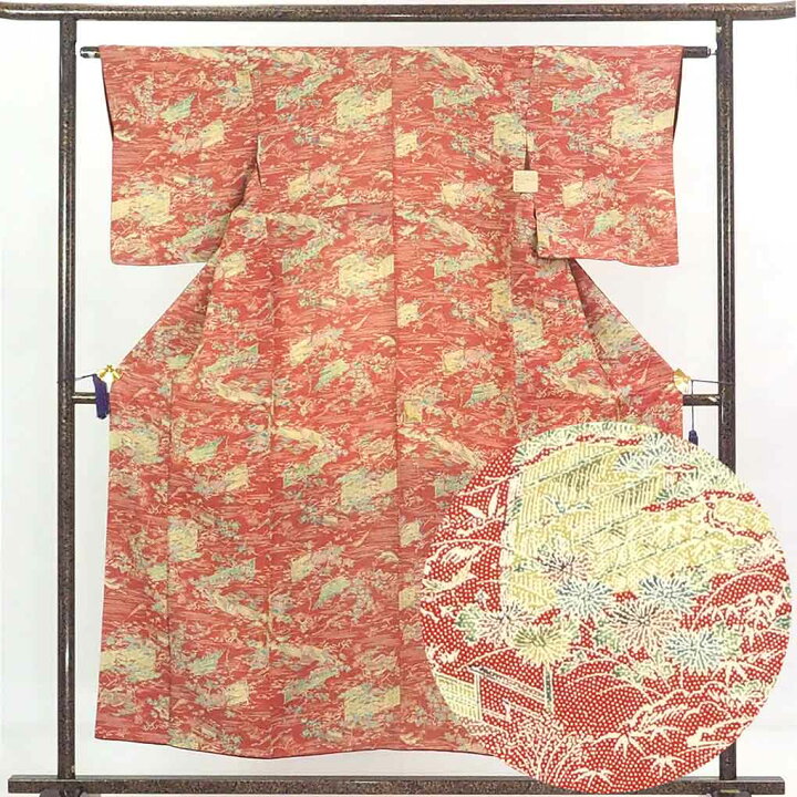 楽天市場】小紋 リサイクル着物 身丈153cm 裄62cm 前幅22.5cm 後幅28cm  