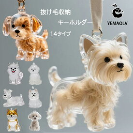犬の毛キーホルダー ペット 遺毛 ケース 透明 遺毛入れ 抜け毛入れ 犬の毛収納ボトル 犬毛玉入れ　かわいい　携帯 持ち歩き　ポメラニアン　ビション　柴犬　テディ　コーギー　シュナウザー　サモエド　ウェスティ　ペットひげ　キーホルダー付き　送料無料