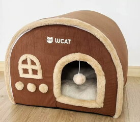猫 ハウス ペット 犬 ドーム型 ベッド 室内 冬 おしゃれ 折りたたみ ペットハウス ペット用寝袋 クッション付き 洗える 滑り止め 暖かい もこもこ あったか ふわふわ 半密閉式 ぐっすり眠れる ねこハウス