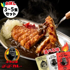 【ゴーゴーカレー】★お試し★選べるセット 3～5食 カレー レトルト カレー 金沢カレー ご当地 グルメ 人気 国民食 辛口 中辛 甘口 やみつき 常温 湯煎 仕送り 一人暮らし 受験生 子供 非常食 備蓄用 防災食 ギフト お取り寄せ