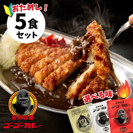 【ゴーゴーカレー】★お試し★選べるセット 5食 カレー レトルト カレー 金沢カレー ご当地 グルメ 人気 国民食 辛口 中辛 甘口 やみつき 常温 湯煎 仕送り 一人暮らし 受験生 子供 非常食 備蓄用 防災食 ギフト 送料無料