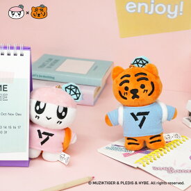 【BONGBONGEE x MUZIK TIGER リールキーホルダー】REEL KEYHOLDER rkh-bbm かわいい キャラクター ボンボンイ ムジークタイガー ぬいぐるみ キーリング バッグチャーム バッグアクセサリー 推し活 ソロモン商事 バックチャーム SEVENTEEN