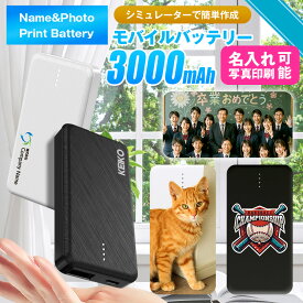 モバ充電 モバイルバッテリー スマホ充電器 名入れ 軽量 小型 E02 3000mAh タイプシー プリント モババ iPhone17 iPhone16 ギフト プレゼント おしゃれ 格安 即日発送【かわいい ノベルティ 粗品 贈呈 部活 卒業 記念品 オリジナル 写真印刷 ロゴ入れ 旅行 外出】