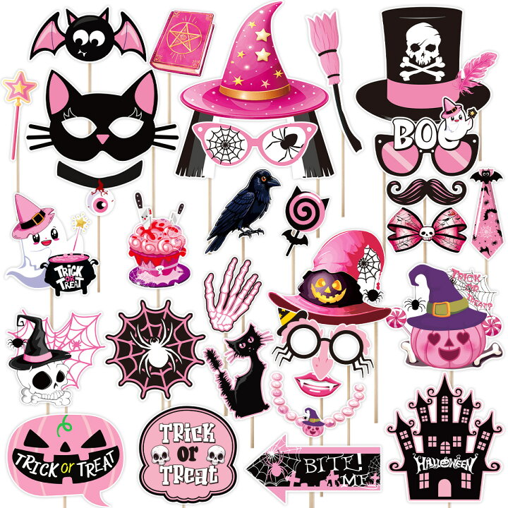 楽天市場】フォトプロップス ハロウィン 30点セット 面白い ハロウィン 