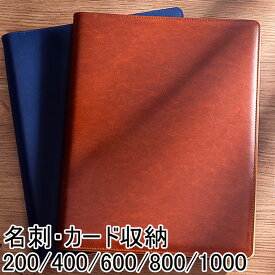 名刺収納 200/400/600/800/1000枚収納 A4 大容量 メンズ レザー PU 名刺入れ 通帳ケース 名刺ホルダー 通帳入れ 黒 カードファイル ポイントカードケース カード入れ マルチケース 2列5段 20ポケット 名刺収納・カードファイル かわいい ブラック ブルー ブラウン 送料無料